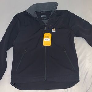 New with Tags Carhartt Rain Defender Heavyweight Black Gray Relaxed Fit Jacket